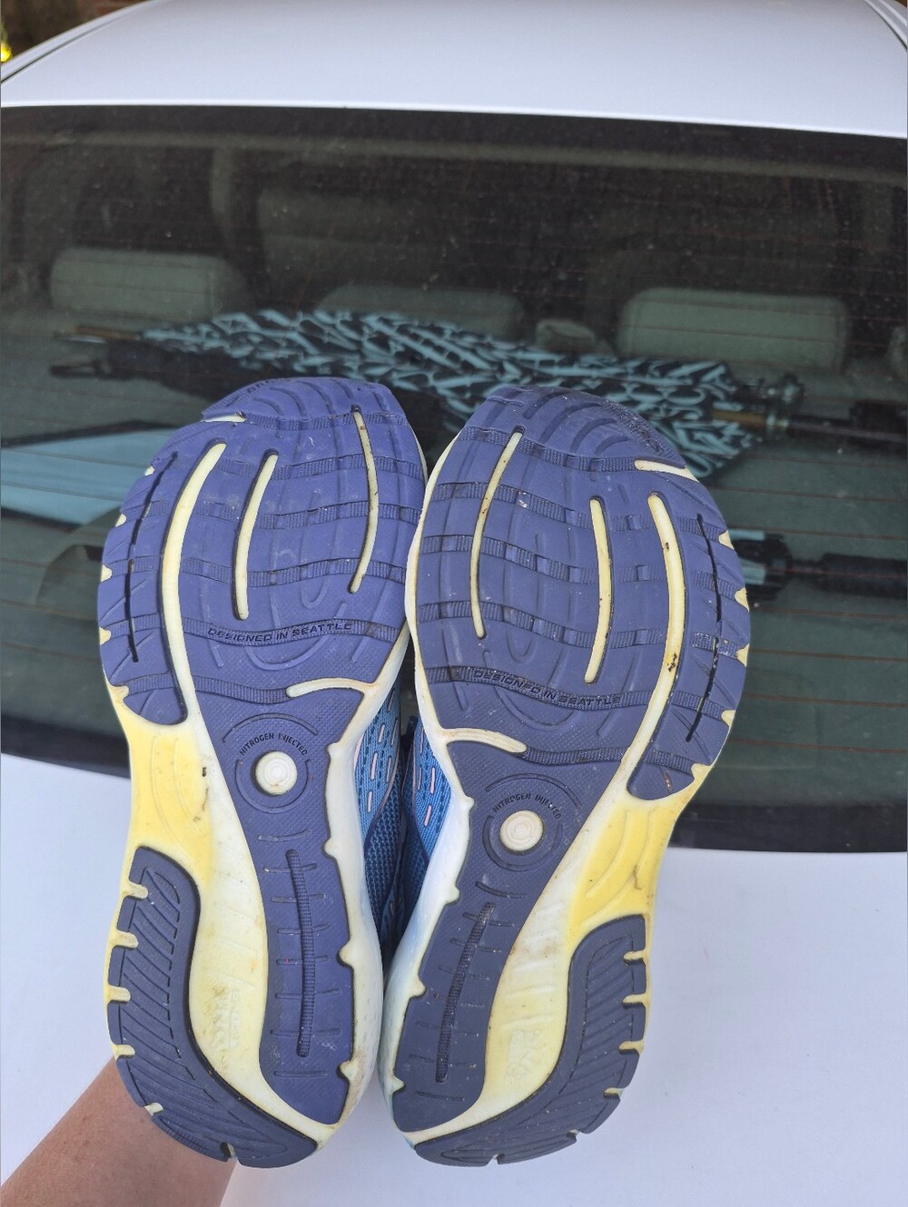 Brooks Women's Light Blue and Purple Glycerin Running Shoe - Picture 11 of 11